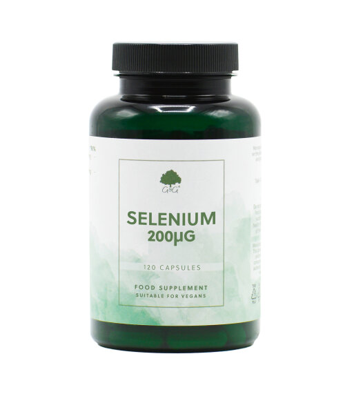 G&G Vitamins Selenium 200mcg [Selenmethionin] 120 veg. Kapseln (73,2g) (vegan)