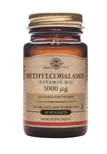 Solgar Methylcobalamin (Vitamin B12) 1000mcg 30 Nuggets (vegan)