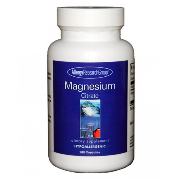 Allergy Research Group Magnesium Citrate 170mg 180 veg. Kapseln (228,6g)