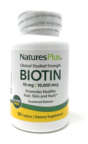 Natures Plus Biotin 10mg Sustained Release 90 Tabletten