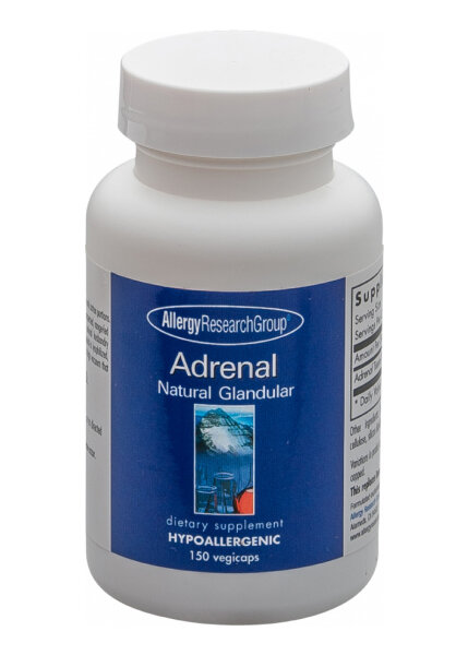 Allergy Research Group Adrenal Natural Glandular 100mg 150 Kapseln