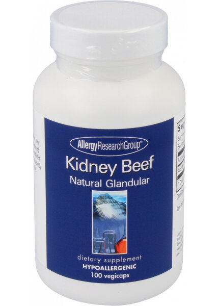 Allergy Research Group Kidney Beef Natural Glandular 100 veg. Kapseln