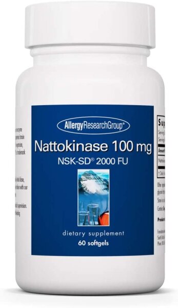 Allergy Research Group Nattokinase NSK-SD 100mg 60 Softgels
