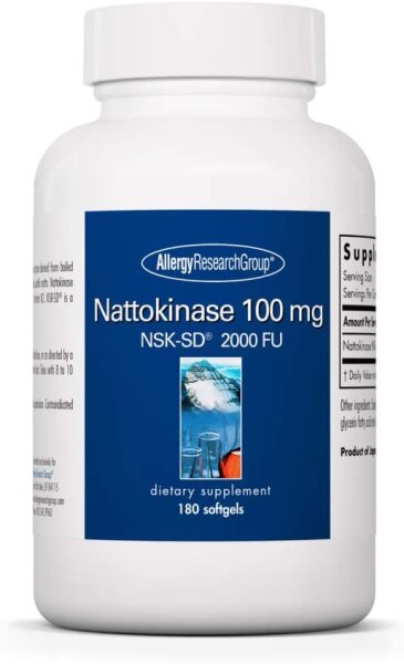 Allergy Research Group Nattokinase NSK-SD 100 mg 180 Softgels