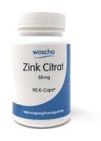 woscha Zink Citrat 50mg 90 K-Caps (27g) (vegan)
