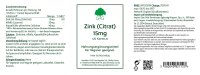 G&G Vitamins Zinc Citrate (Zink) 15mg 120 veg....