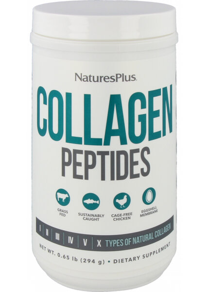 Natures Plus Collagen Peptides (Hydrolisiertes Kollagen) 294g Pulver