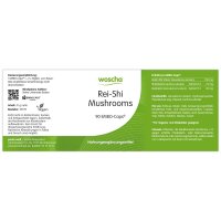 woscha Rei-Shi Mushrooms 90 Embo-Caps (31g) (vegan)