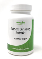 woscha Panax Ginseng Extrakt 90 Embo-CAPS® (69g) (vegan)