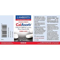 Lamberts Healthcare Ltd. CalAsorb® (800mg°° Calcium als Citrat) 60 Tabletten