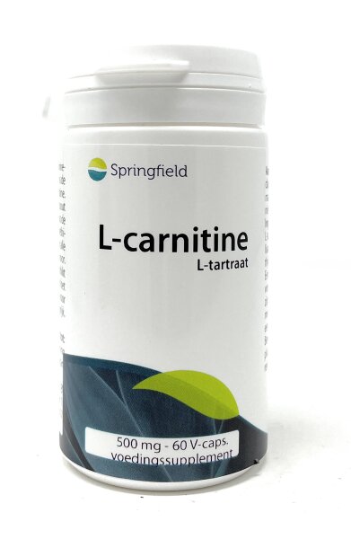 Springfield L-Carnitine L-Tartraat (340mg L-Carnitin) 60 Kapseln (vegan)