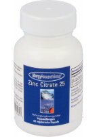 Allergy Research Group Zinc Citrate 25 mg 60 veg. Kapseln