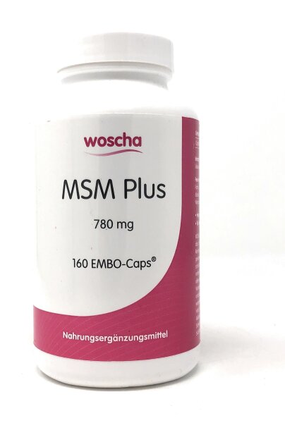 woscha MSM Plus 780mg 160 Embo-CAPS® (144g) (vegan)