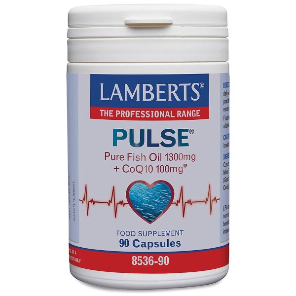 Lamberts Pulse (reines Fishöl 1300mg und 100mg CoQ10) 90 Kapseln