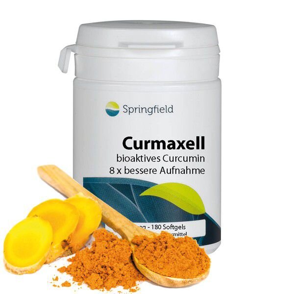 Springfield Nutraceuticals Curmaxell, Bio-Activ Curcumin 250mg 180 Softgels (101g)