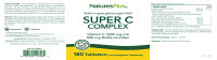 Natures Plus Super C Complex 1000mg (Vitamin C) S/R 180 Tabletten (404g)