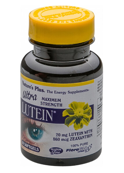 Natures Plus Ultra Lutein® (20 mg Lutein und 860 mcg Xeaxanthin) 60 Softgels (29,5g)