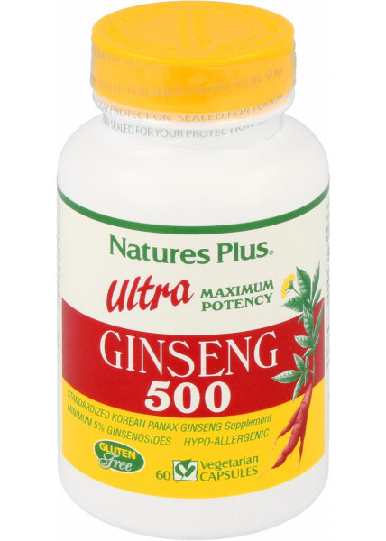 Natures Plus Ultra Ginseng 500 mg 60 veg. Kapseln