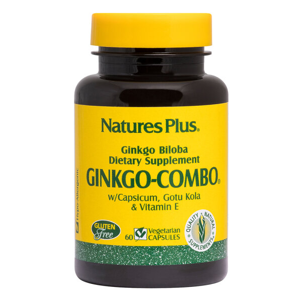 Natures Plus Ginkgo-Combo® (8:1 Extrakt) 90 veg. Kapseln (50,9g)