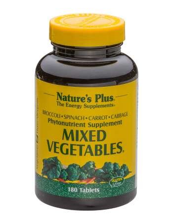 Natures Plus Mixed Vegetables® (Gemischtes Gemüse) 180 Tabletten