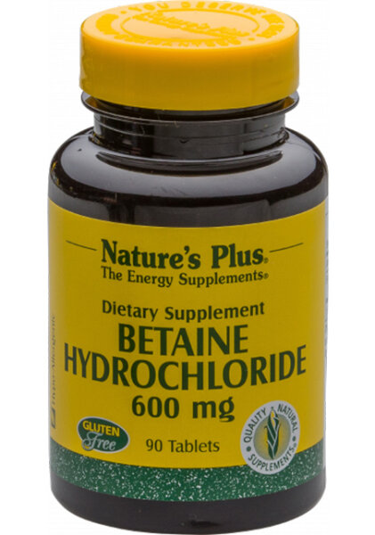 Natures Plus Betaine Hydrochlorid 600 90 Tabletten (76,8g)