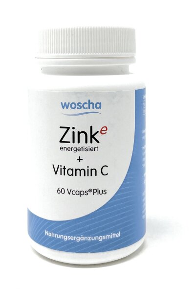 woscha Zink Energetisiert + C 60 Vcaps® (28g)(vegan)