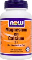 NOW Foods MAGNESIUM en CALCIUM 2-1 100 Tabletten