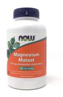 NOW Foods Magnesium Malaat (Mg-Malat) 180 Tabletten (vegan)