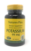Natures Plus Potassium (Kalium Aminosäurechelat) 99mg 90 Tabletten