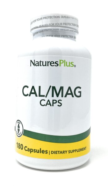 Natures Plus Cal/Mag Caps 180 veg. Kapseln (226,4g) (vegan)