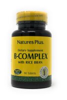 Natures Plus B-Complex Rice Bran (Reiskleie) 90 Tabletten (55,6g)
