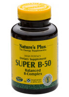 Natures Plus Super B-50 Vitamin B-Komplex 90 veg. Kapseln (67,9g)