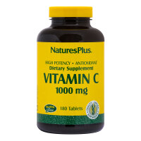 Natures Plus Vitamin C 1000 mg w/Rose Hips (mit Hagebutten) 180 Tabletten