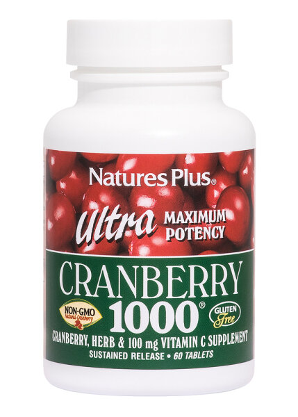 Natures Plus Ultra Cranberry 1000® Sustained Release 60 Tabletten (92,9g)