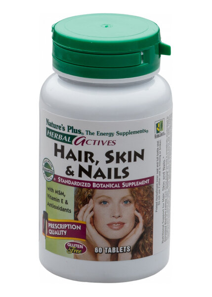 Natures Plus Herbal Actives Hair, Skin & Nails 60 Tabletten (60g)