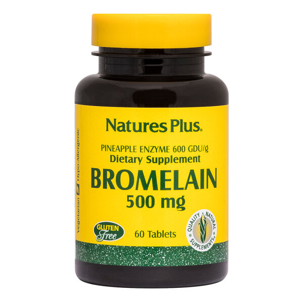 Natures Plus Bromelain 500mg (300 GDU/gram) 60 Tabletten