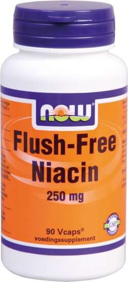 NOW Foods Flush free Niacin 250 90 veg. Kapseln