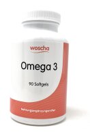 woscha OMEGA 3 Fischöl 90 Softgels (123g)