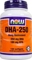 NOW Foods DHA 250 120 Softgels