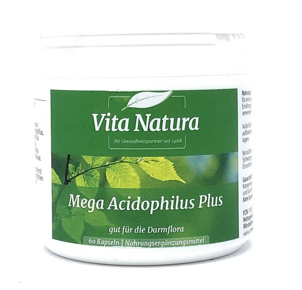 VitaNaturaBV Netherlands Mega Acidophilus Plus 60 veg. Kapseln (36,8g)