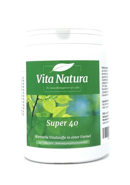VitaNaturaBV Netherlands Super 40 120 Tabletten