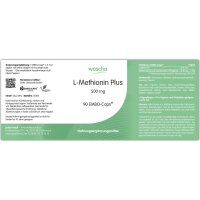 woscha L-Methionine Plus 500mg 90 Embo-CAPS® (61g)...