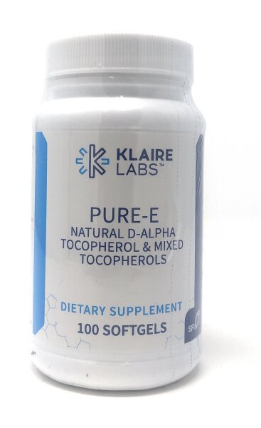 Klaire Labs Pure E (400 I.E.) 100 Softgels