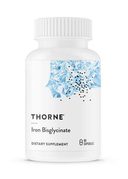 Thorne Research Iron Bisglycinate (Eisen 25 mg) 60 veg. Kapseln (24g)