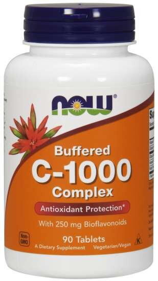 NOW Foods C-1000 Complex with 250mg Bioflavonoiden 90 Tabletten (vegan)