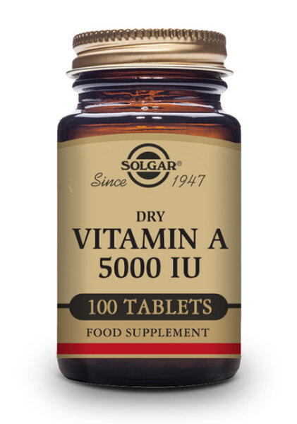 Solgar Dry Vitamin A 1502mcg (5000 I.E.) 100 Tabletten (vegan)