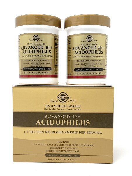 Solgar Advanced 40+ Acidophilus 120 veg. Kapseln (vegan)