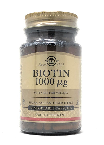 Solgar Biotin 1 (1000mcg) 50  veg. Kapseln