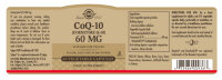 Solgar CoQ-10 (Coenzyme Q10) 60mg 60 veg. Kapseln (vegan)