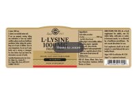 Solgar L-Lysine (Free Form) 1000mg 50 Tabletten (vegan)